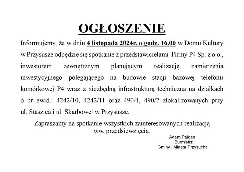 Ogłoszenie