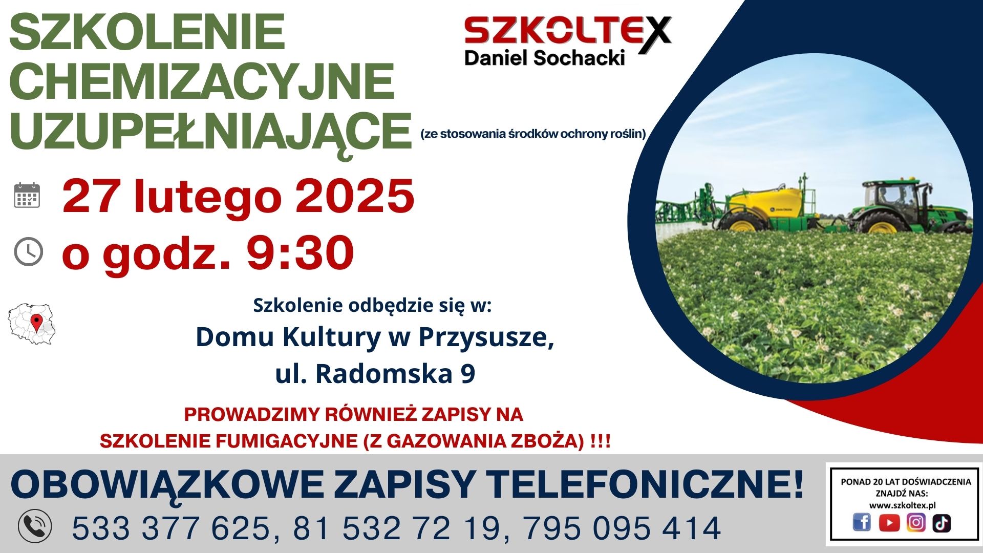 Plakat szkolenie