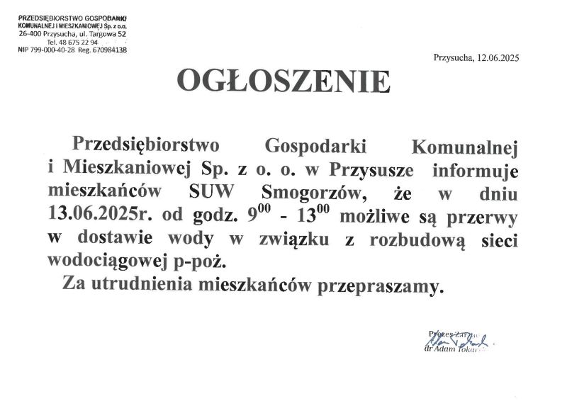 Ogłoszenie
