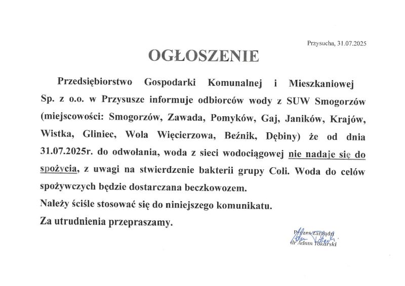 Ogłoszenie