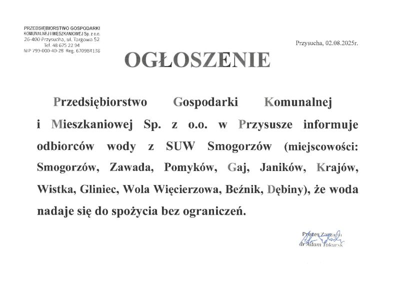 Ogłoszenie