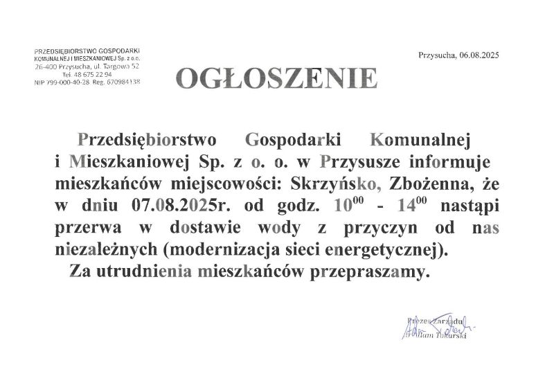 Ogłoszenie