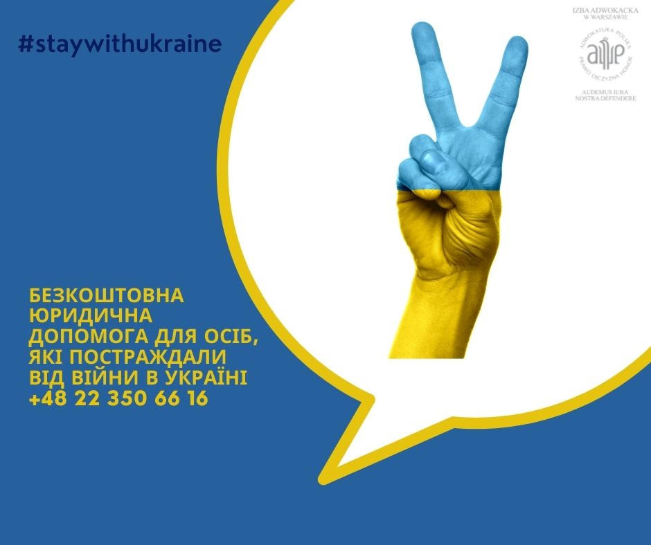 Bezpłatna pomoc prawna dla ofiar wojny na Ukrainie